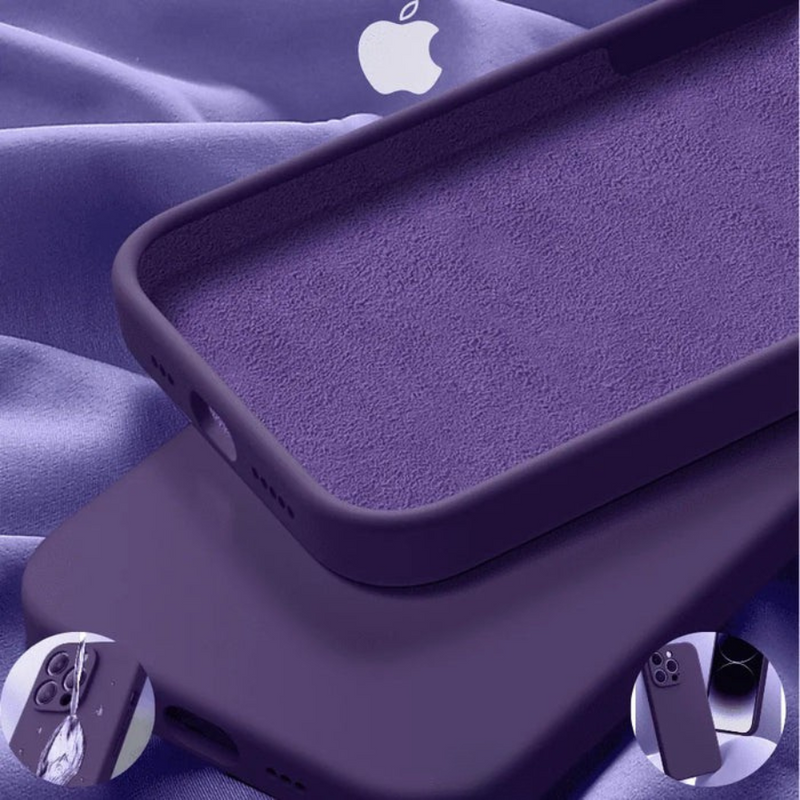 Capinha de Celular para Iphone Case Matte em Silicone e Microfibra