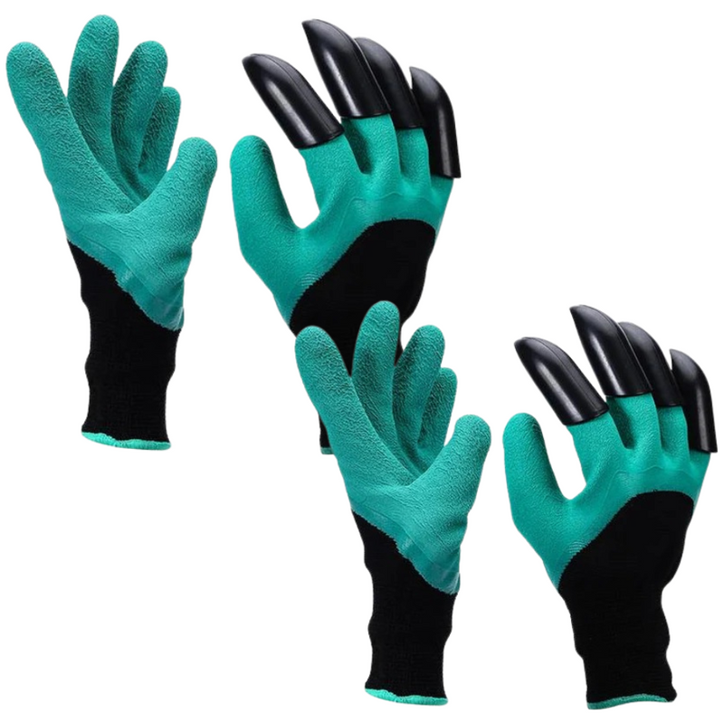 Luvas de Jardinagem com Garras nos Dedos para Plantio e Escavação [COMPRE 1 LEVE 2]