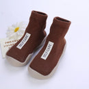 Sapatinho Meia Infantil com Sola Emborrachada Antiderrapante e Respirável com Cano Alto Self Care