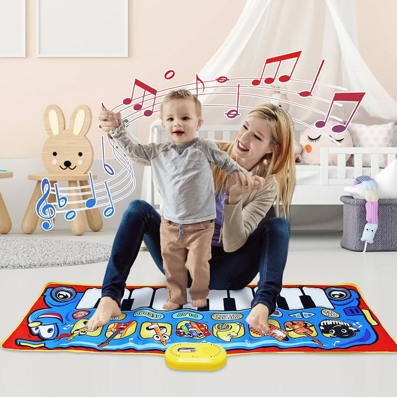 Tapete Musical Infantil e Educativo com Sons de Piano e Animais MEU TAPETE MÁGICO