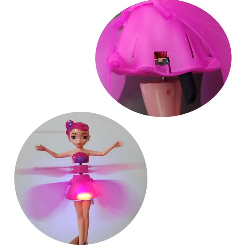 Brinquedo Infantil para Meninas Boneca Fada Voadora com Sensor