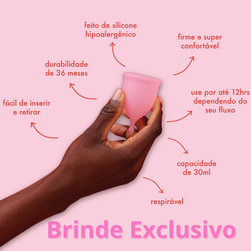 Calcinha Absorvente Protetora CarePlus® + Coletor Menstrual de Brinde [Leve 5 Pague 4]