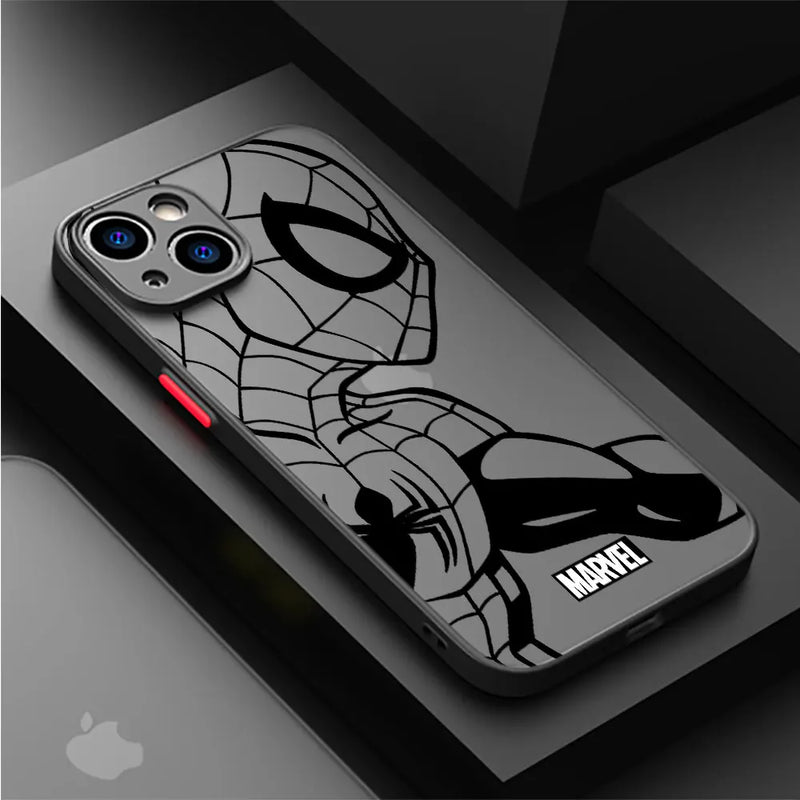 Capinha Iphone Homem de Ferro e Aranha - Case de Alta Proteção e Resistência