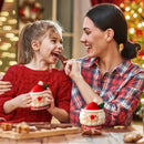 Canecas em Cerâmica com Tampa e Colher Papai Noel