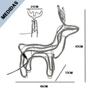 Armação Rena de Natal com 112 LEDs Brancos para Jardim 127v