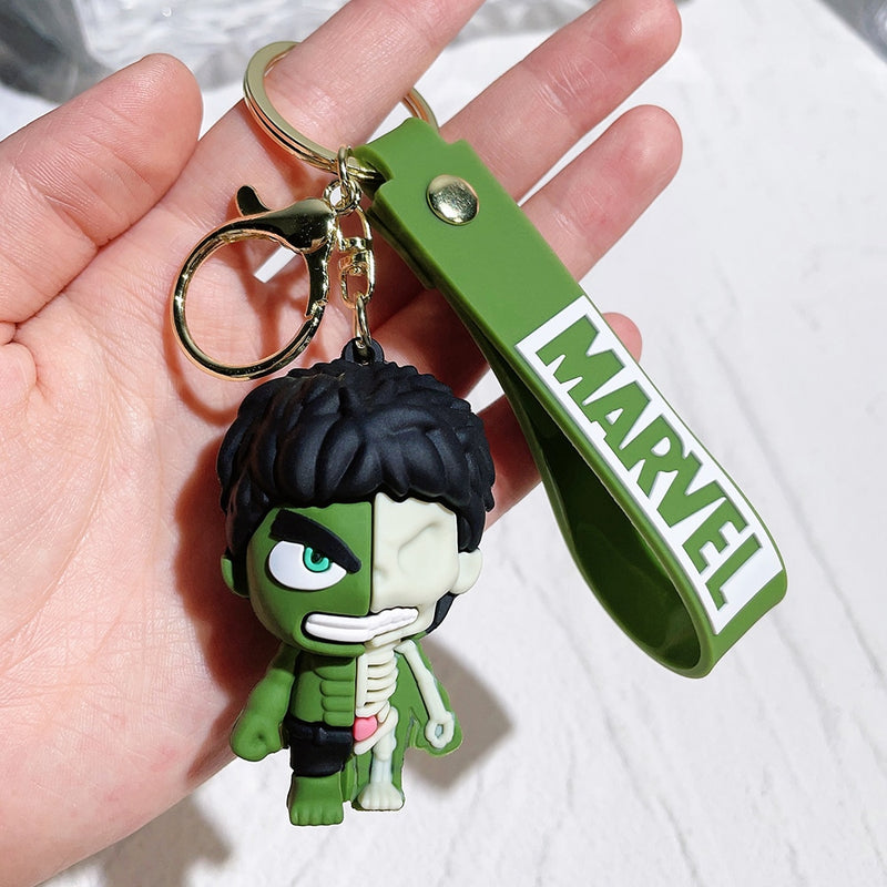 Chaveiro Super Heroes em Silicone Marvel DC Quality