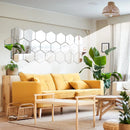 Kit com 12 Espelhos 3D Hexágonos Auto-Adesivos