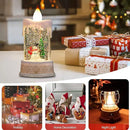 Vela Globo de Neve Natalina Alimentada por Bateria