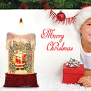 Vela Globo de Neve Natalina Alimentada por Bateria