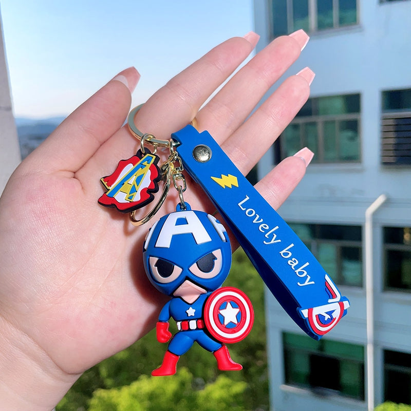 Chaveiro Super Heroes em Silicone Marvel DC Quality