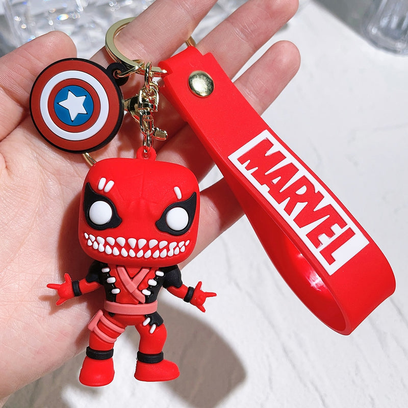 Chaveiro Super Heroes em Silicone Marvel DC Quality