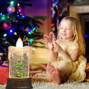 Vela Globo de Neve Natalina Alimentada por Bateria