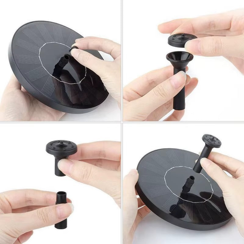 Fonte para Passáros Movido a Energia Solar e Bateria Interna