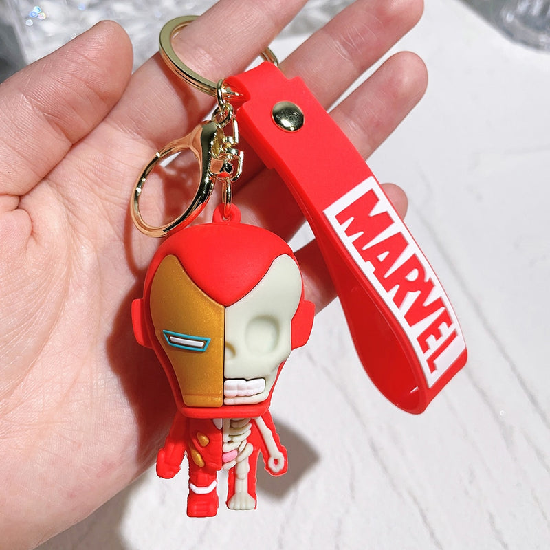 Chaveiro Super Heroes em Silicone Marvel DC Quality