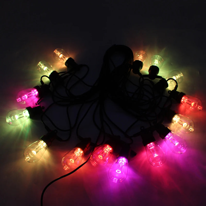 Corda com Luzes de 20 LEDs RGB e Controle por Aplicativo Bluetooth