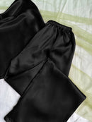 Pijama Feminino Luxury - Conjunto Calça e Camisa Em Seda Gelo Premium | Toque De Seda Super Confortável