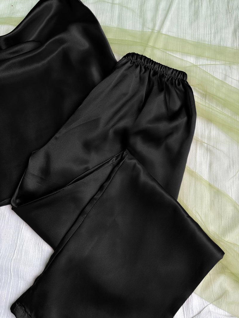 Pijama Feminino Luxury - Conjunto Calça e Camisa Em Seda Gelo Premium | Toque De Seda Super Confortável