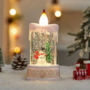 Vela Globo de Neve Natalina Alimentada por Bateria