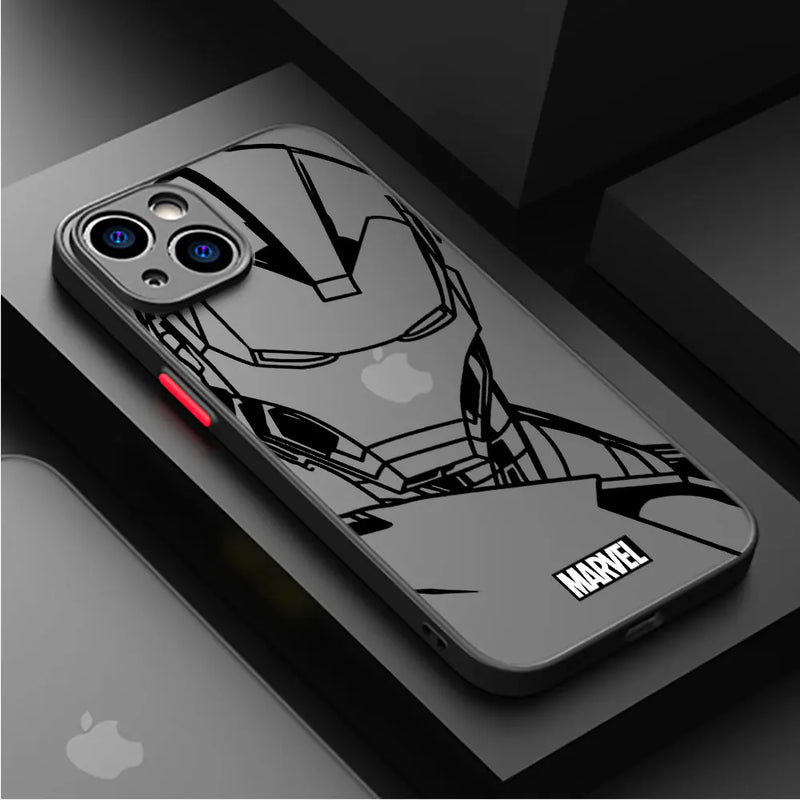 Capinha Iphone Homem de Ferro e Aranha - Case de Alta Proteção e Resistência