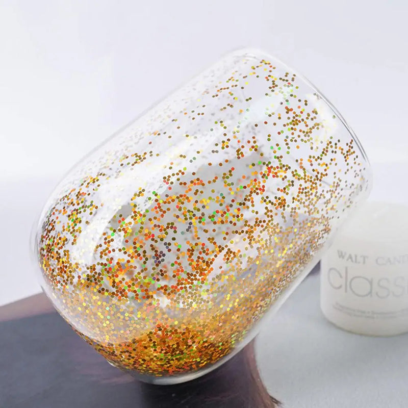 Copo Natalino em Vidro com Àrvore de Natal