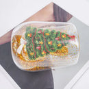 Copo Natalino em Vidro com Àrvore de Natal