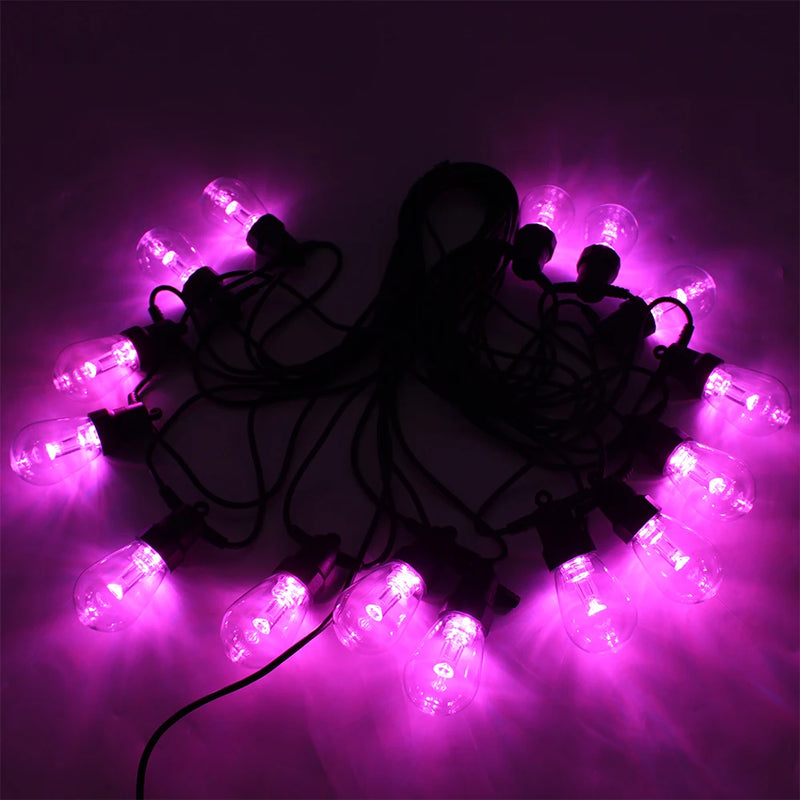 Corda com Luzes de 20 LEDs RGB e Controle por Aplicativo Bluetooth