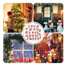 Pingente decorativo 2D, 26 letras, decoração de árvore de Natal