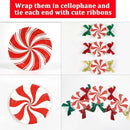 Kit com 96 Louças Natalinas Descartáveis Pratos de Jantar e Sobremesa com Guardanapos e Garfos Vermelho e Branco