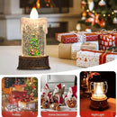 Vela Globo de Neve Natalina Alimentada por Bateria