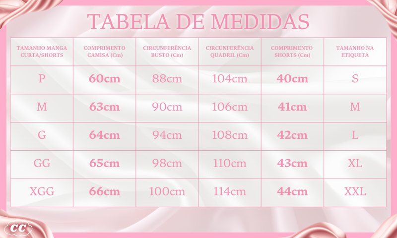 Pijama Feminino Feline Serene - Conjunto Com Calça e Camisa Longa ou Camisa Curta e Shorts em Seda Gelo Premium | Toque de Seda, Leve e Super Confortável