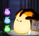Gato Abajur Luminária que Troca de Cor com Sensor de Toque