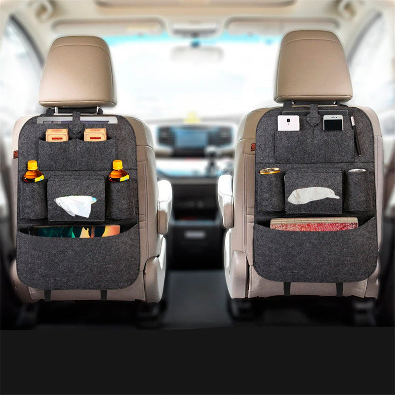 Organizador de Carro para Banco em Couro Porta Objetos Multi-Pocket