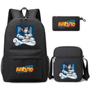 Mochila Com Lancheira e Estojo Escolar Infantil Naruto