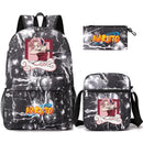 Mochila Com Lancheira e Estojo Escolar Infantil Naruto