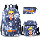 Mochila Com Lancheira e Estojo Escolar Infantil Naruto