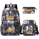 Mochila Com Lancheira e Estojo Escolar Infantil Naruto