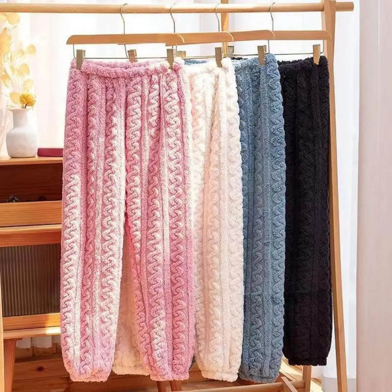 Calça De Pijama Feminino De Pelúcia CloudComfort Quentinha, Macia e Super Confortável | Sinta-se Vestindo Um Cobertor Fofinho