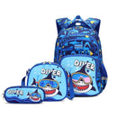Kit 3 em 1 Escolar Infantil Mochila com Estojo e Lancheira