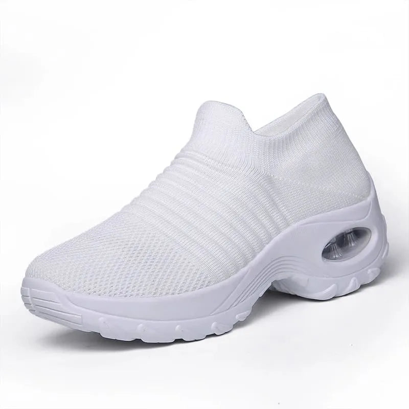 Tênis Tipo Meia Slip on PowerAir - Feito Em Fibra Mesh Super Macia | Amortecimento AirPremium Para Conforto TOTAL
