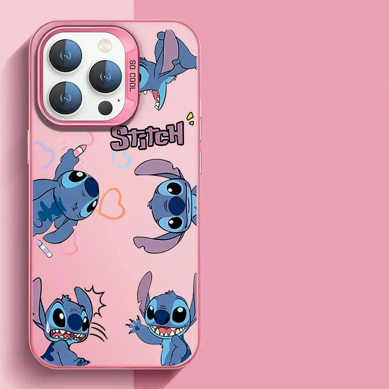 Capinha Iphone Casal Angel e Stitch - Case de Alta Proteção e Resistência