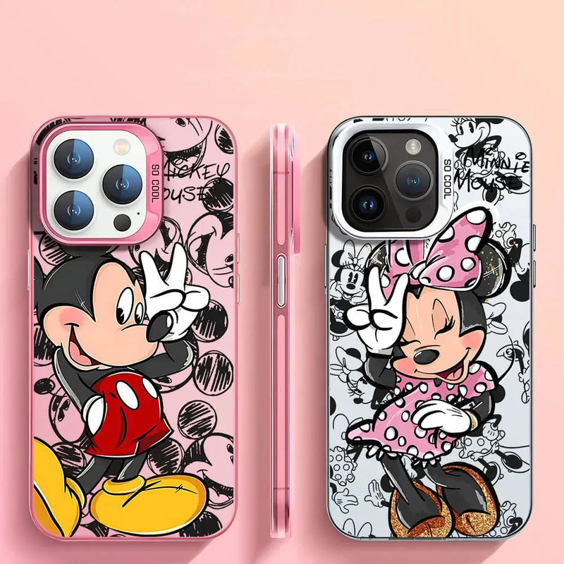 Capinha Iphone da Disney Mickey e Minnie - Case de Alta do Proteção e Resistência