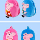 Mochila Infantil Pelúcia Peppa Pig - A Mais Incrível De Toda a Sala De Aula - Toda Feita de Pelinhos