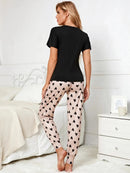 Pijama Feminino Good Morning Conjunto Com Calça e Camisa | Tecido Leve e Confortável