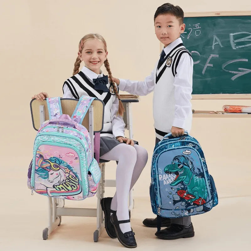 Kit 3 em 1 Escolar Infantil Mochila com Estojo e Lancheira