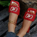 Sandália Slide Glade - Feita em Couro PU de Alta Qualidade Para Maior Estilo e Conforto