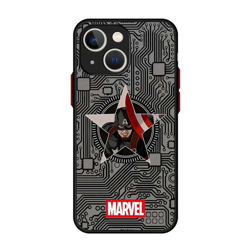Capinha Iphone Marvel Emblema Vingadores - Case de Alta Proteção e Resistência