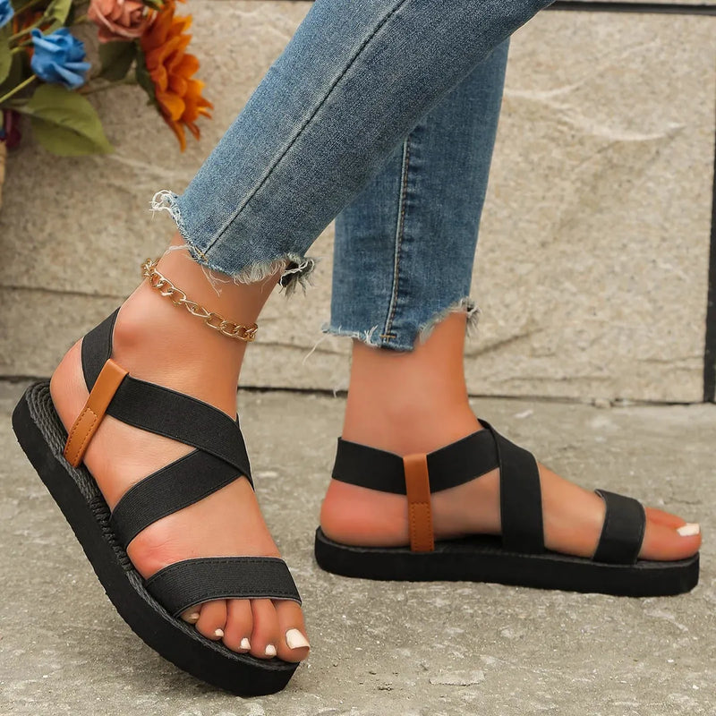 Sandália HeavenlyMesh Com Elásticos Em Fibra Mesh Confortáveis - Beleza e Conforto aos Seus Pés