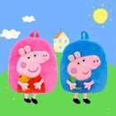 Mochila Infantil Pelúcia Peppa Pig - A Mais Incrível De Toda a Sala De Aula - Toda Feita de Pelinhos
