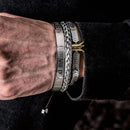 Kit 3 Pulseiras KING CROWN - Joia em Aço Inoxidável Banhada em Ouro e Prata