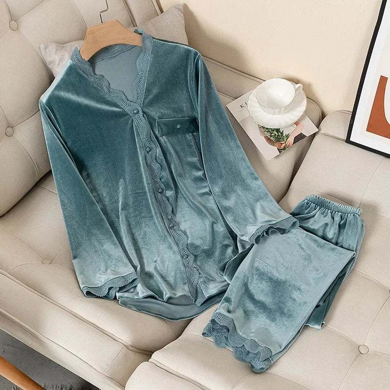 Pijama Feminino Comfort Dream Conjunto Com Calça e Camisa Longa | Tecido Leve e Confortável